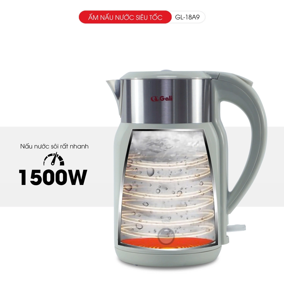 Ấm siêu tốc Gali GL-18A9