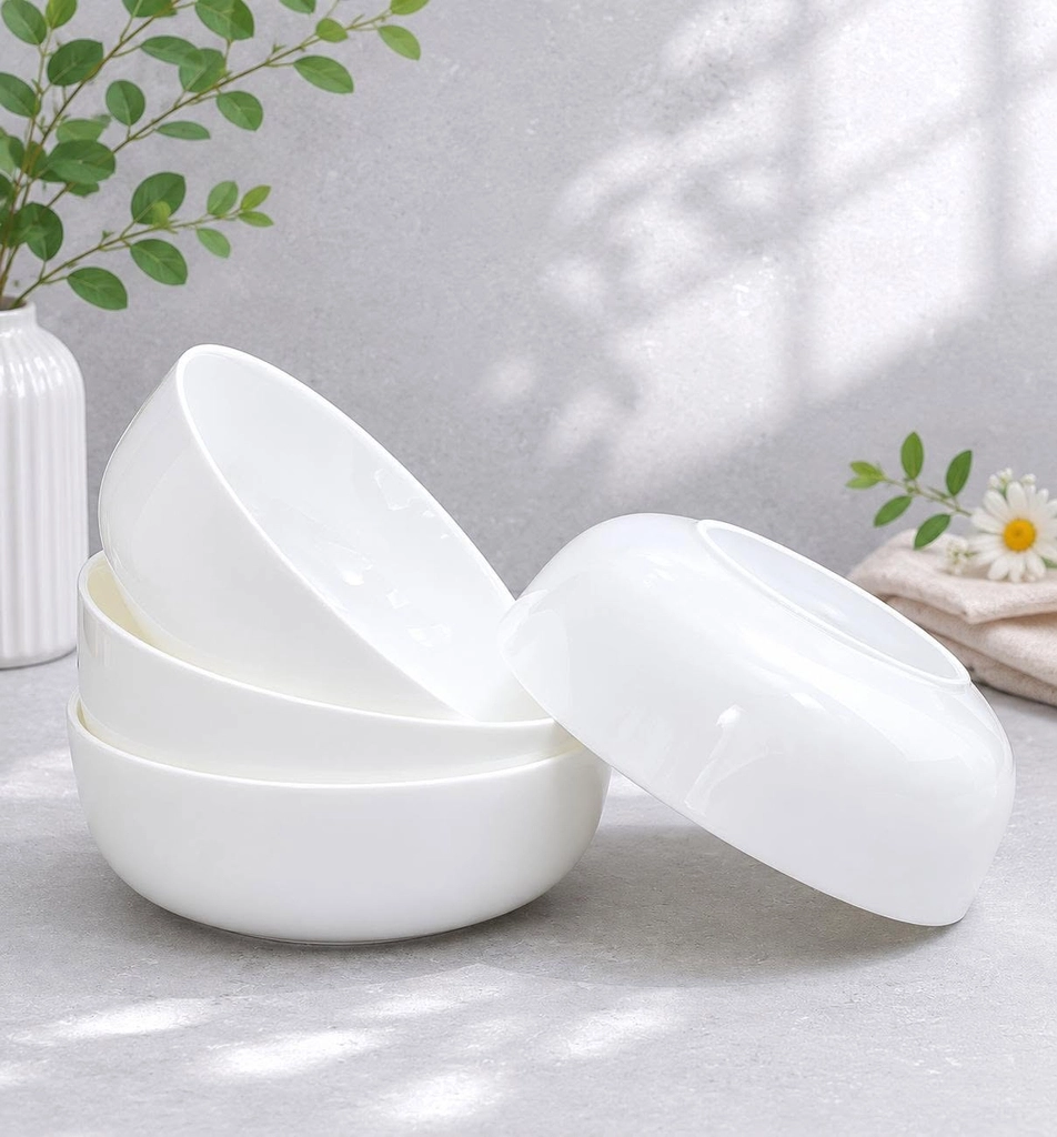 Set 4 bát tô thành thấp dáng bầu Opal Kaiyo - size 16cm KCT-5202