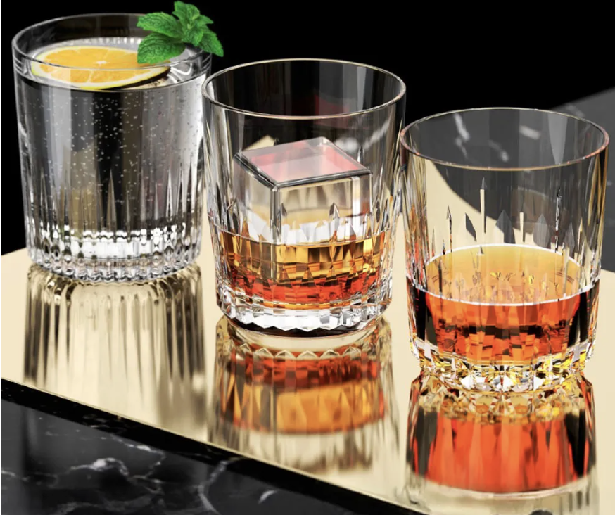 Ly Rượu Whisky Cao Cấp Lucaris Pavilion Radiant Double Rock 1LP22DR12
