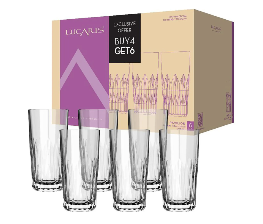 Ly Cocktail Cao Cấp Lucaris Pavilion Radiant Hi Ball 1LP22HB12