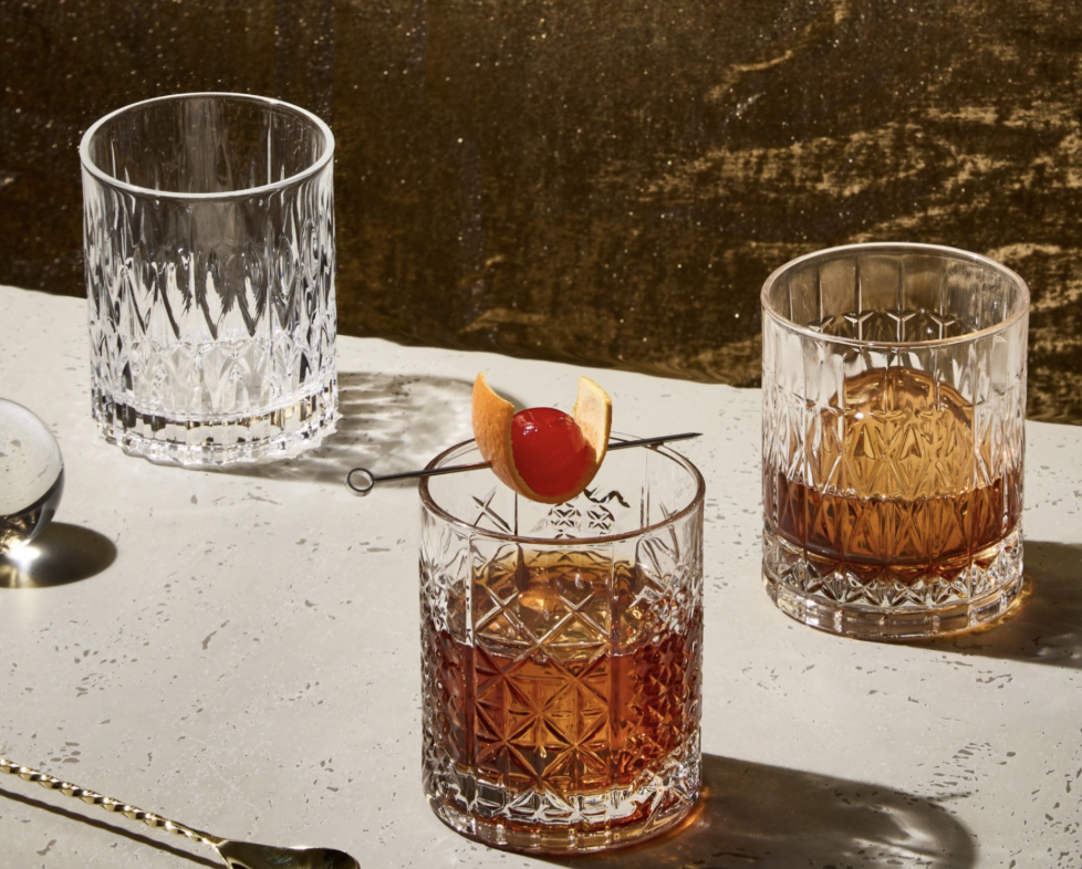 Ly Rượu Whisky Cao Cấp Lucaris Opulence Ruby Double Rock LP27DR12