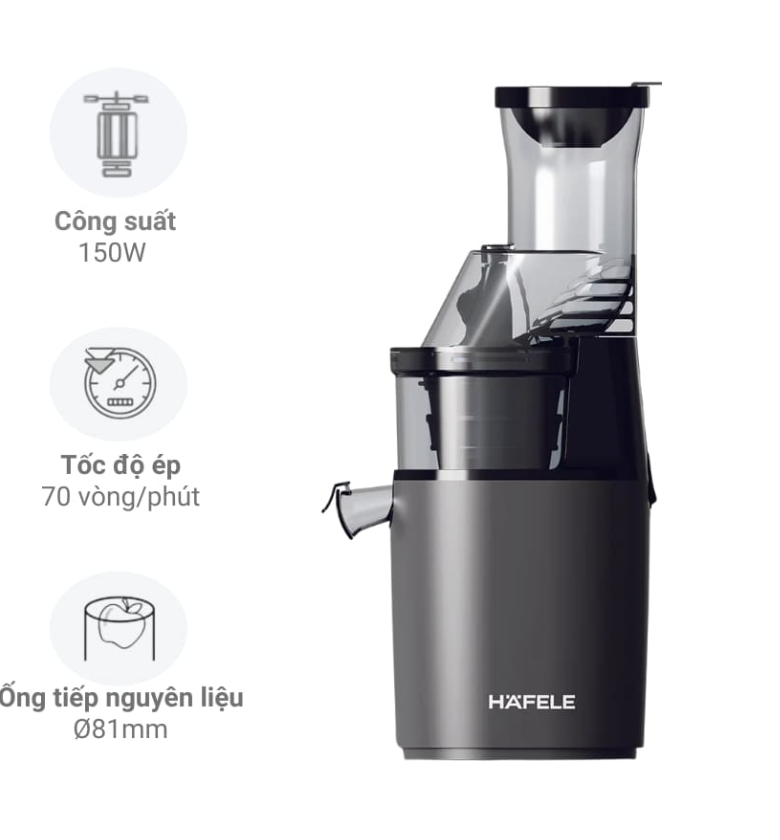 Máy Ép Chậm Trục Đứng Hafele HS-J81SG