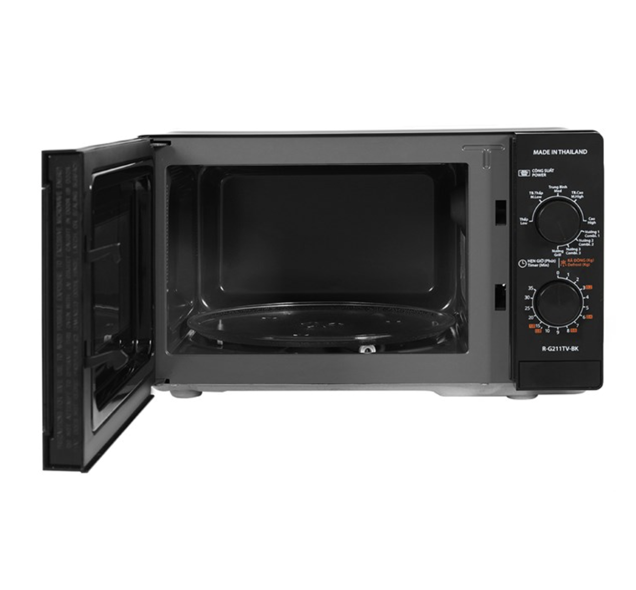 Lò Vi Sóng Có Nướng Sharp R-G211TV-BK 21 Lít