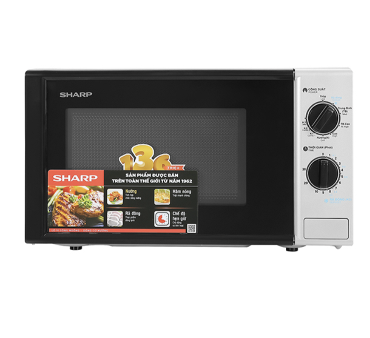 Lò Vi Sóng Có Nướng Sharp R-G225VN-BK 20 Lít 700W