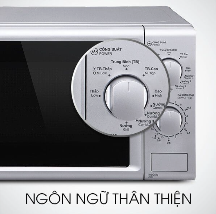 Lò Vi Sóng Có Nướng Sharp R-G227VN-M 20 Lít 800W