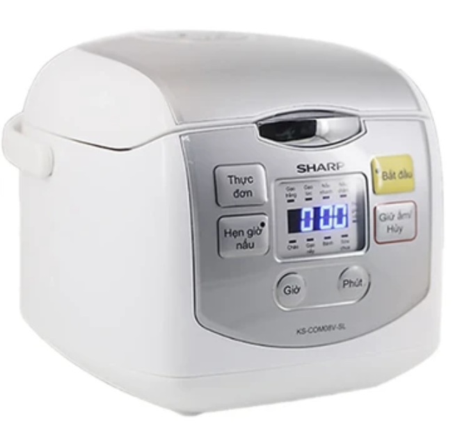 Nồi Cơm Điện Tử Sharp KS-COM08V-SL 0.72 Lít