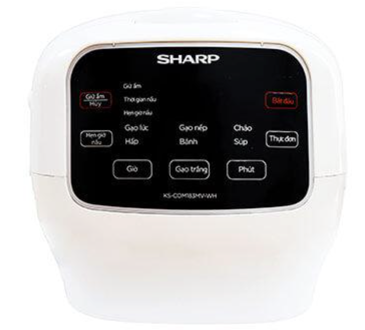 Nồi Cơm Điện Tử Sharp KS-COM183MV-WH 1.8 Lít
