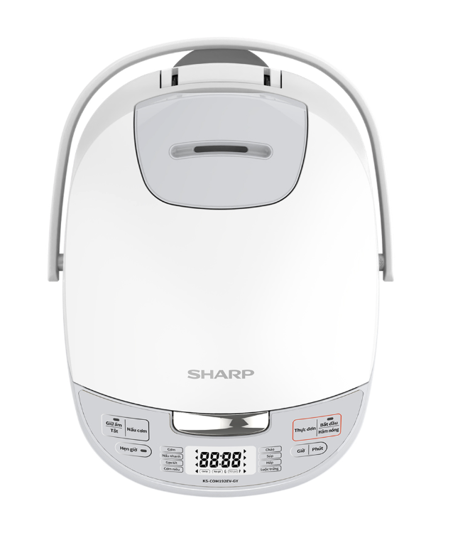 Nồi Cơm Điện Tử Sharp KS-COM192EV-GY 1.8 Lít