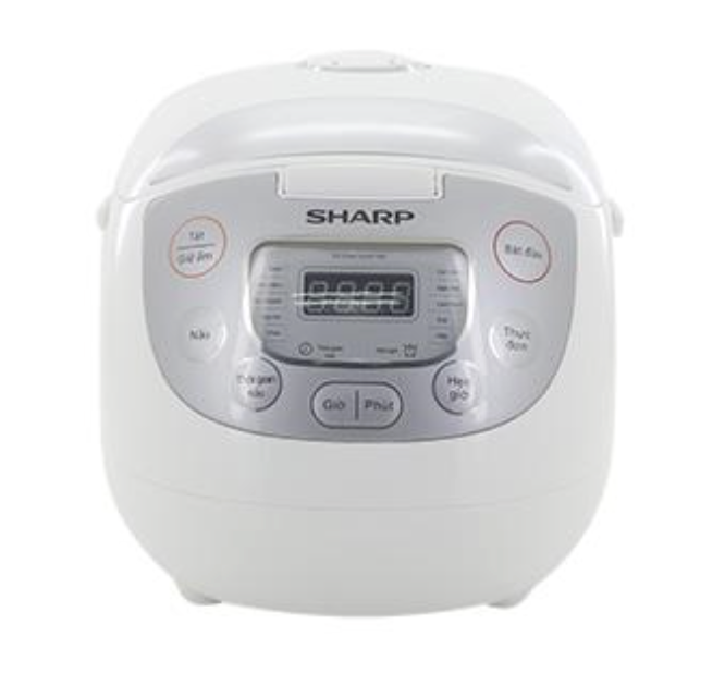 Nồi Cơm Điện Tử Sharp KS-COM195HV-WH 1.8 Lít