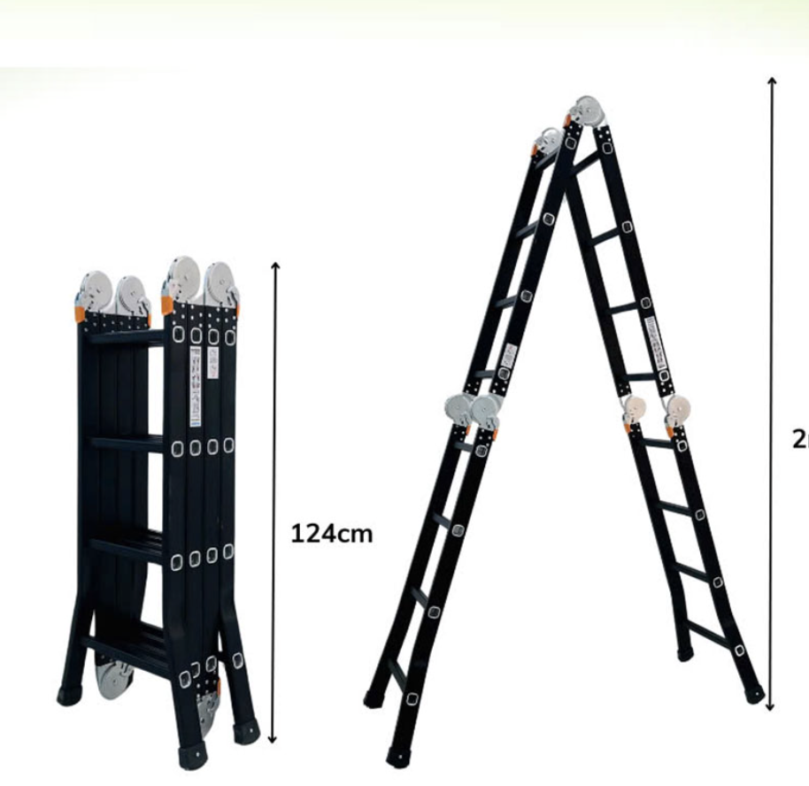 Thang Nhôm Gấp 4 Đoạn Sơn Tĩnh Điện Sumika SKS204