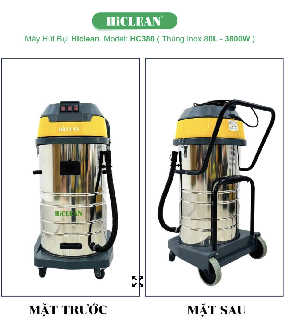 Máy hút bụi công nghiệp HiClean HC380