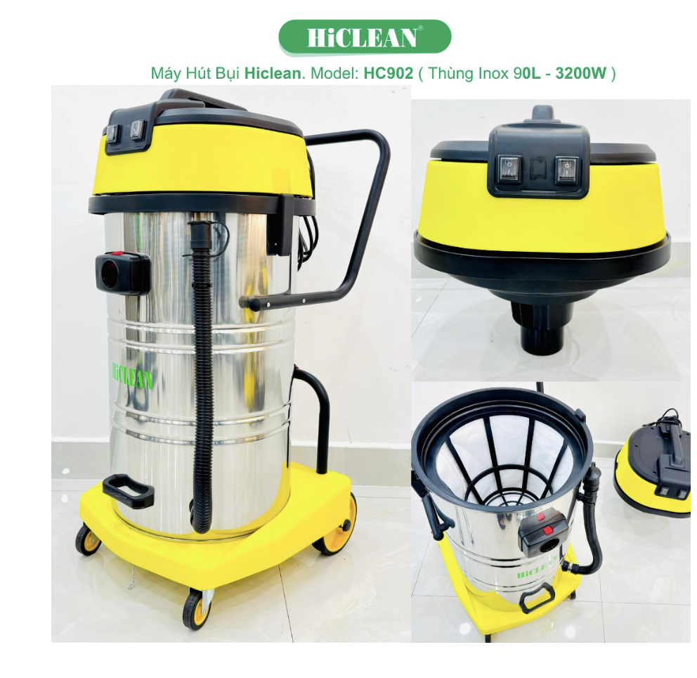 Máy hút bụi công nghiệp HiClean HC902