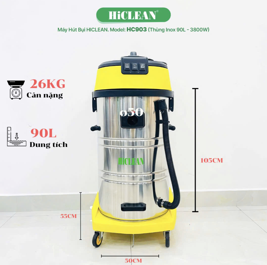 Máy hút bụi công nghiệp HiClean HC 903