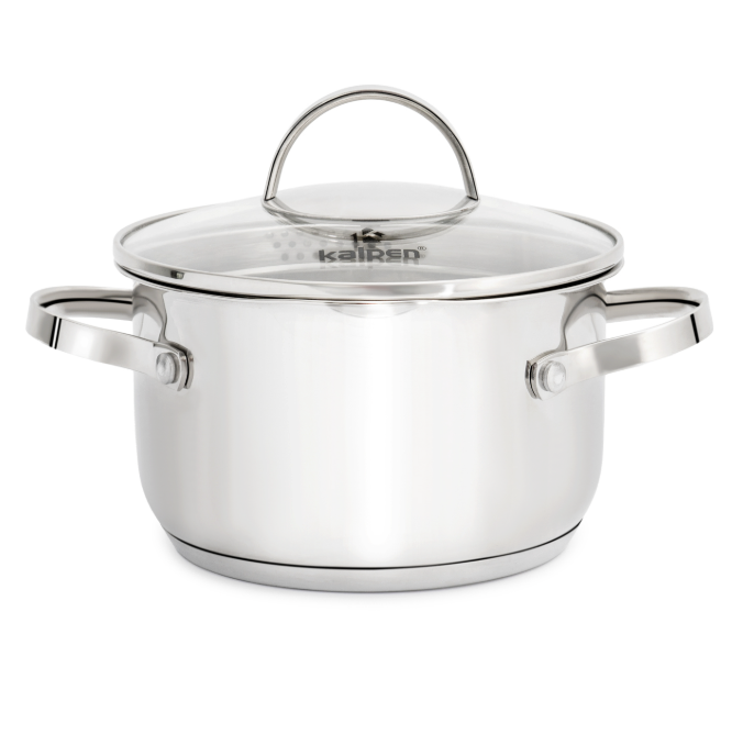 Bộ 3 nồi Inox 5 lớp đáy Kalpen Lermat L1Pro 16-20-24cm