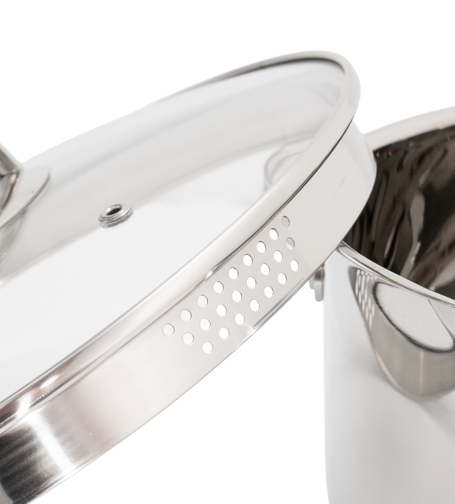Bộ 3 nồi Inox 5 lớp đáy Kalpen Lermat L1Pro 16-20-24cm