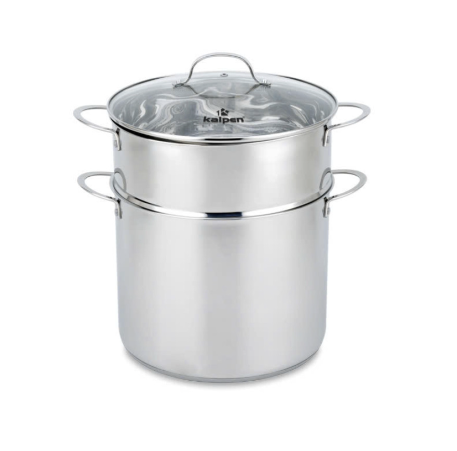 Nồi luộc gà Inox 5 lớp đáy kèm xửng Kalpen L30Pro