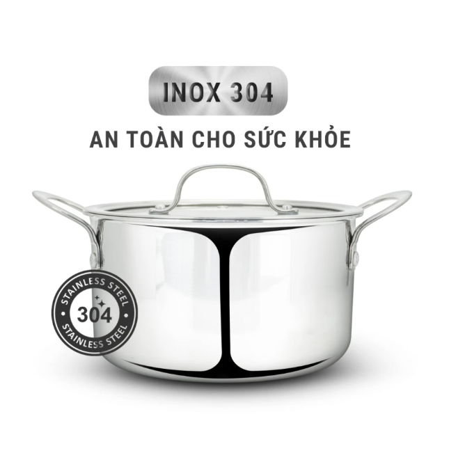 Bộ 3 nồi Inox 304 liền khối Kalpen Kampfer KF1