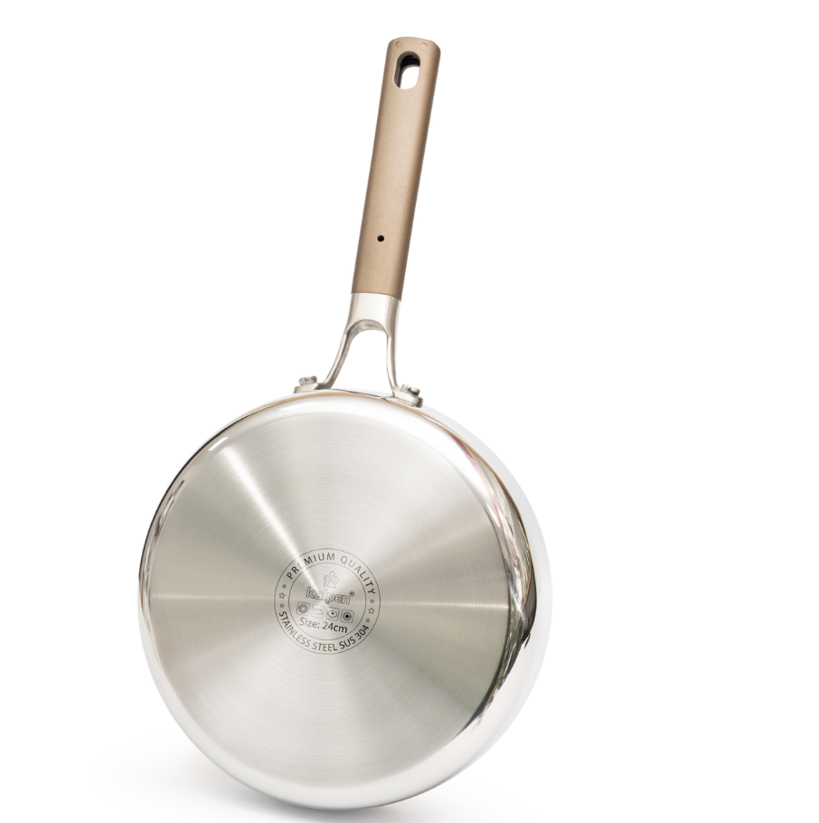 CHẢO INOX 304 LIỀN KHỐI PHỦ TITANIUM KALPEN DAUER TD20