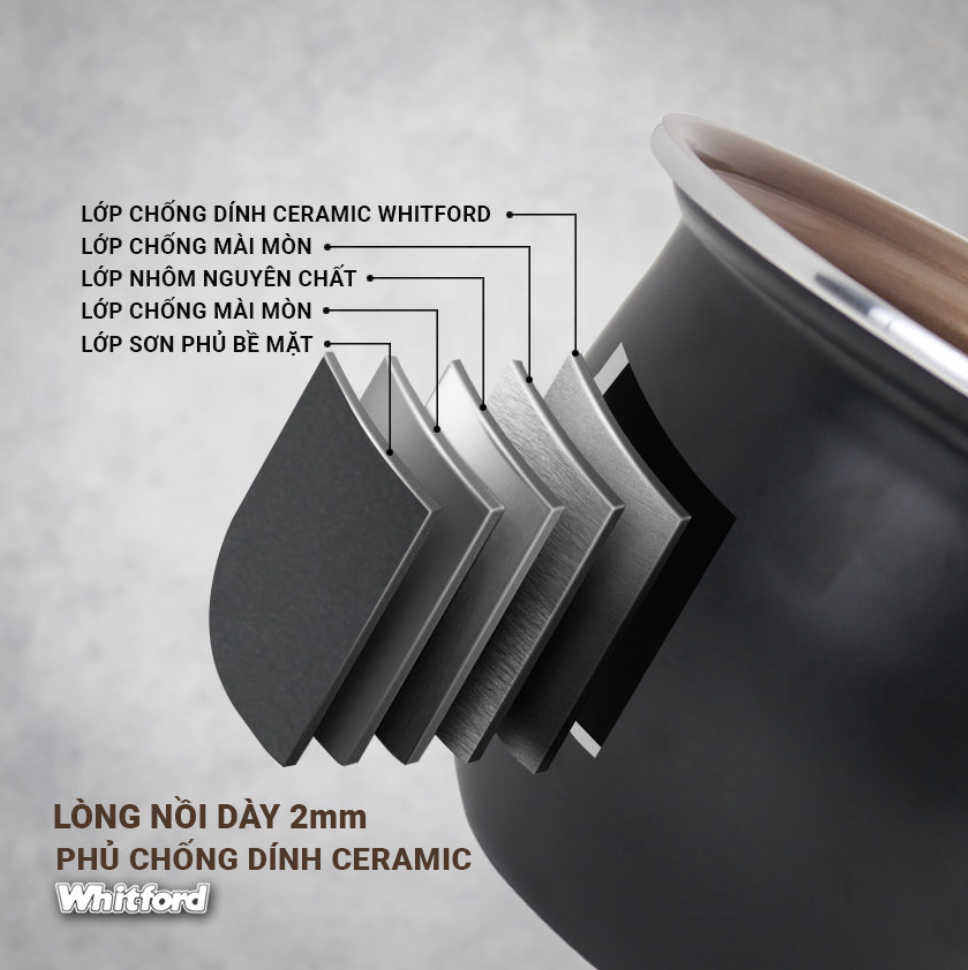 NỒI CƠM ĐIỆN CHỐNG DÍNH CERAMIC KALPEN R7