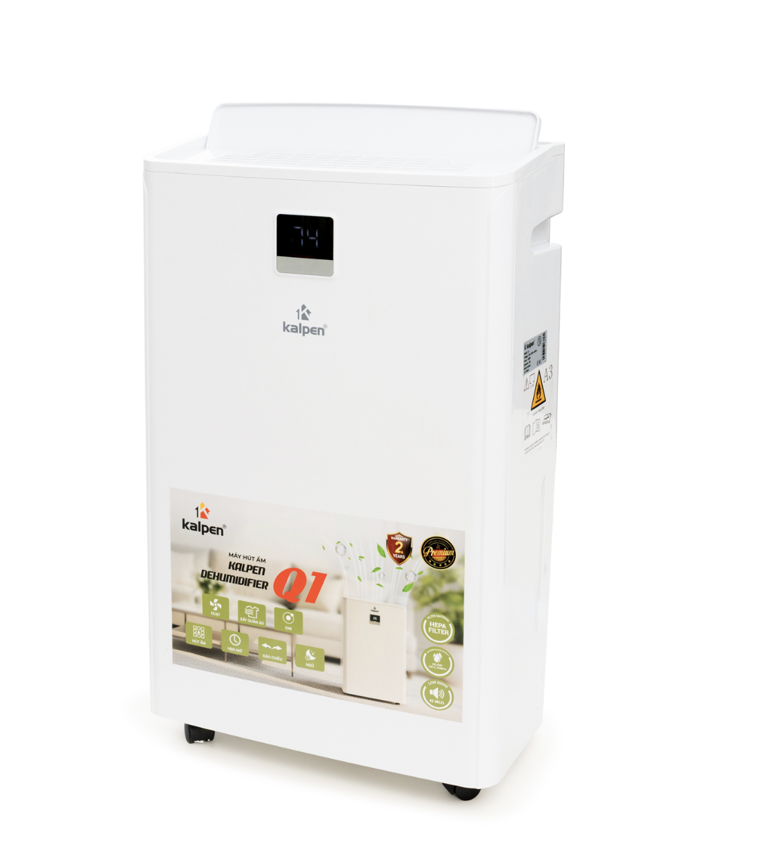 Máy hút ẩm kết hợp lọc không khí Kalpen Q1