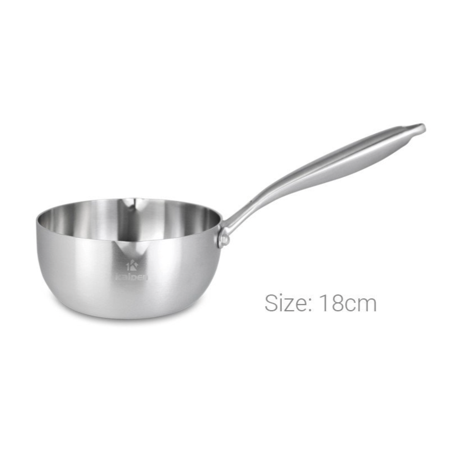 Chảo Inox 304 Liền Khối Miệng Rót Kalpen Lager LG18