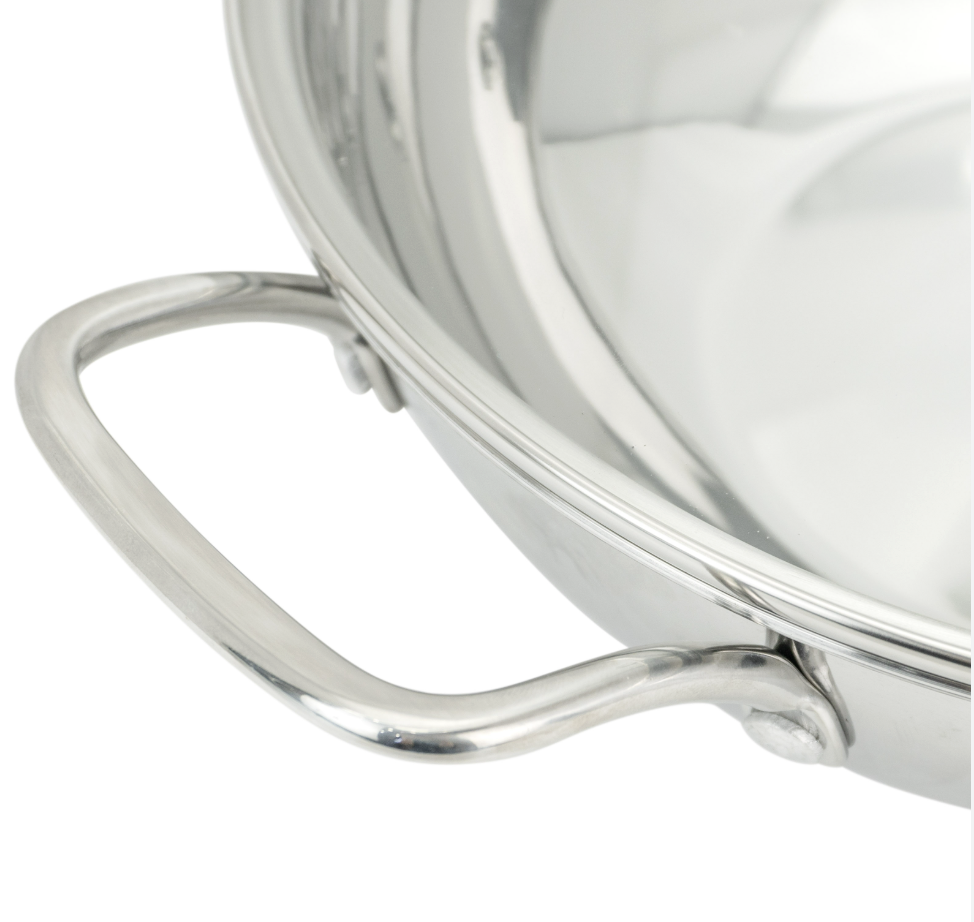 Chảo xào Inox 304 liền khối Kalpen Lager LX30