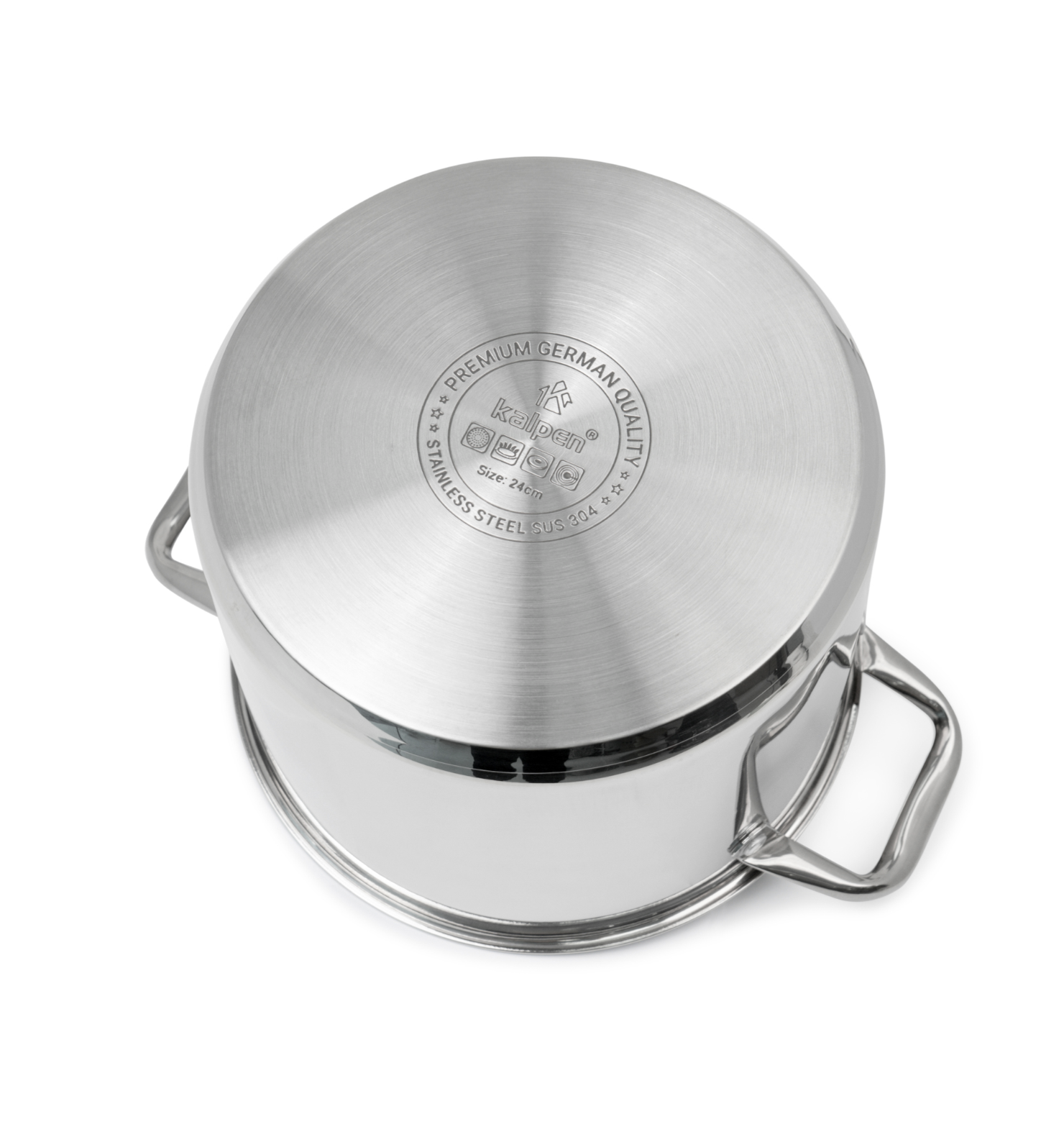 Bộ 3 nồi Inox 5 lớp đáy thành cao Kalpen Glanzer GL1 18-20-24cm