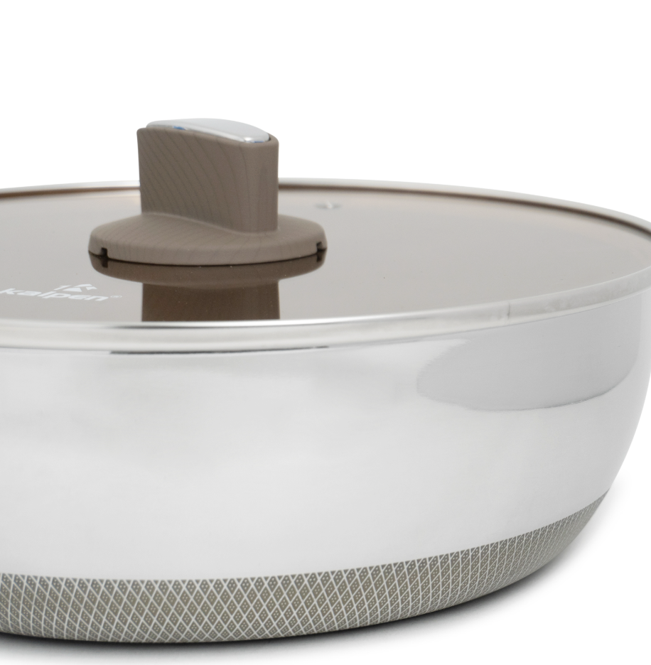 Chảo Inox 304 liền khối phủ Titanium Kalpen Shield TS20