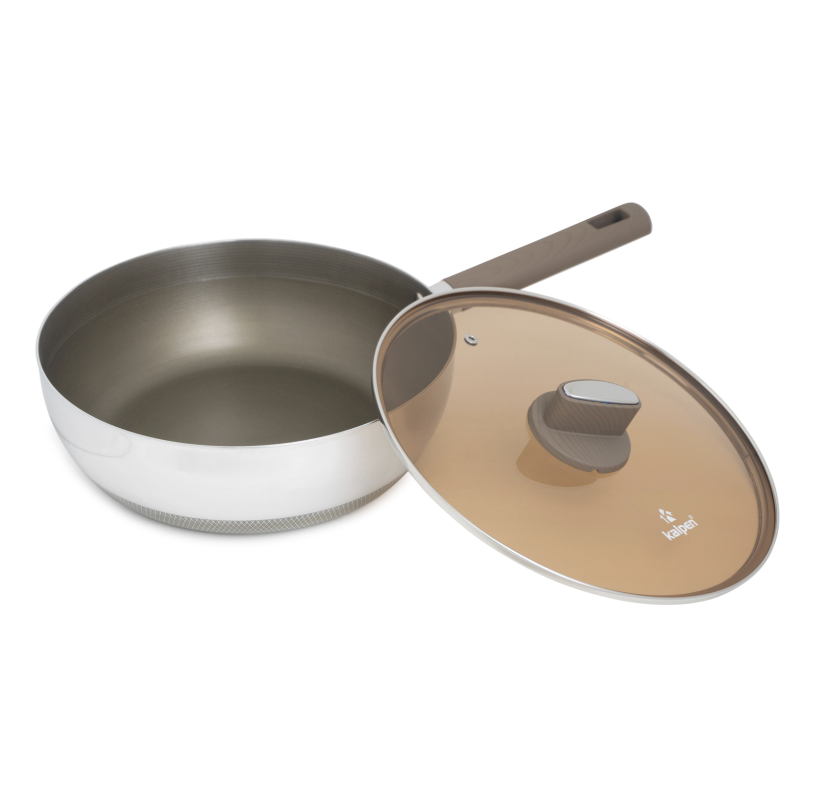 Chảo Inox 304 liền khối phủ Titanium Kalpen Shield TS28