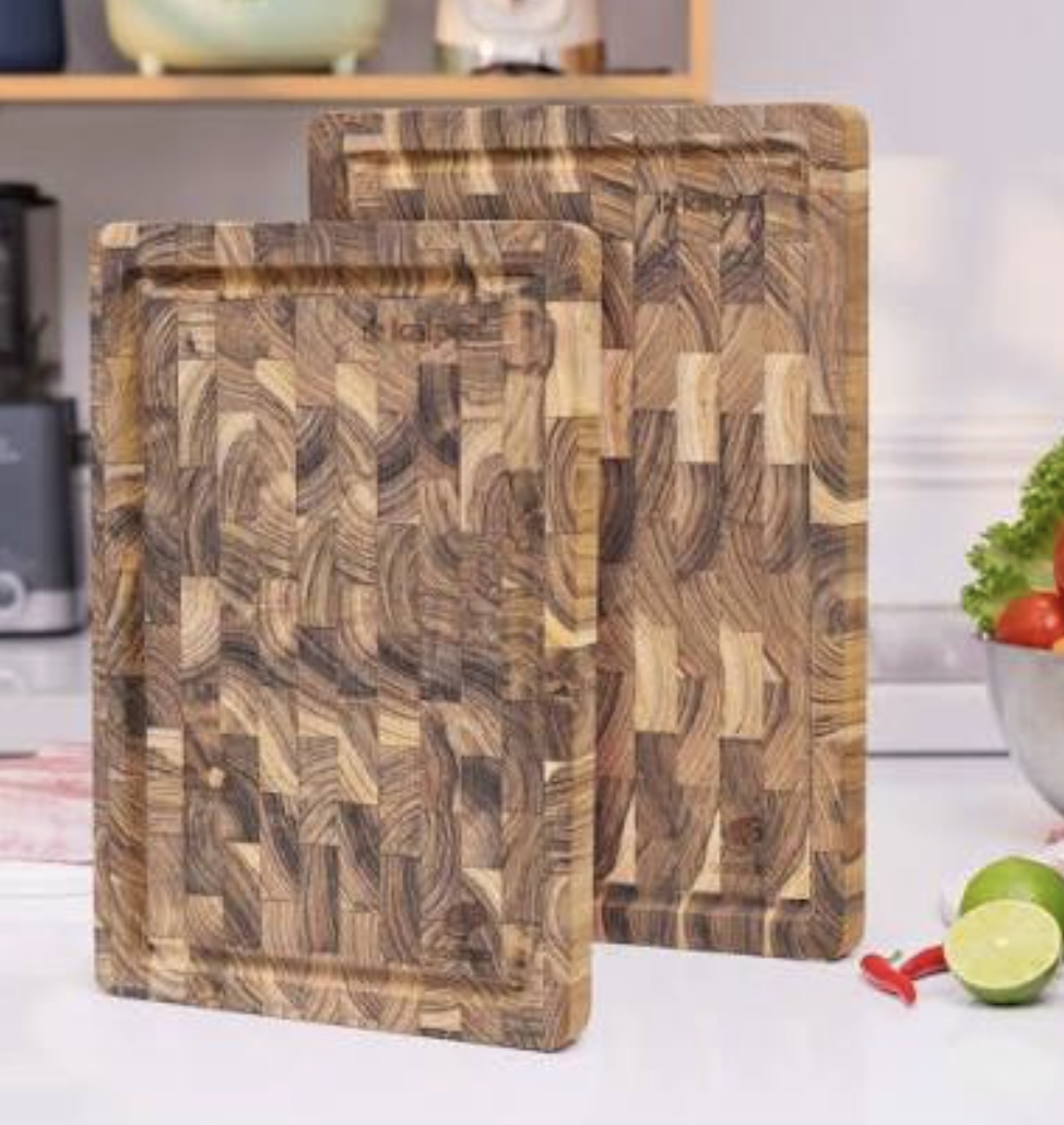 Thớt thái chữ nhật gỗ Teak Kalpen T7 25x35cm
