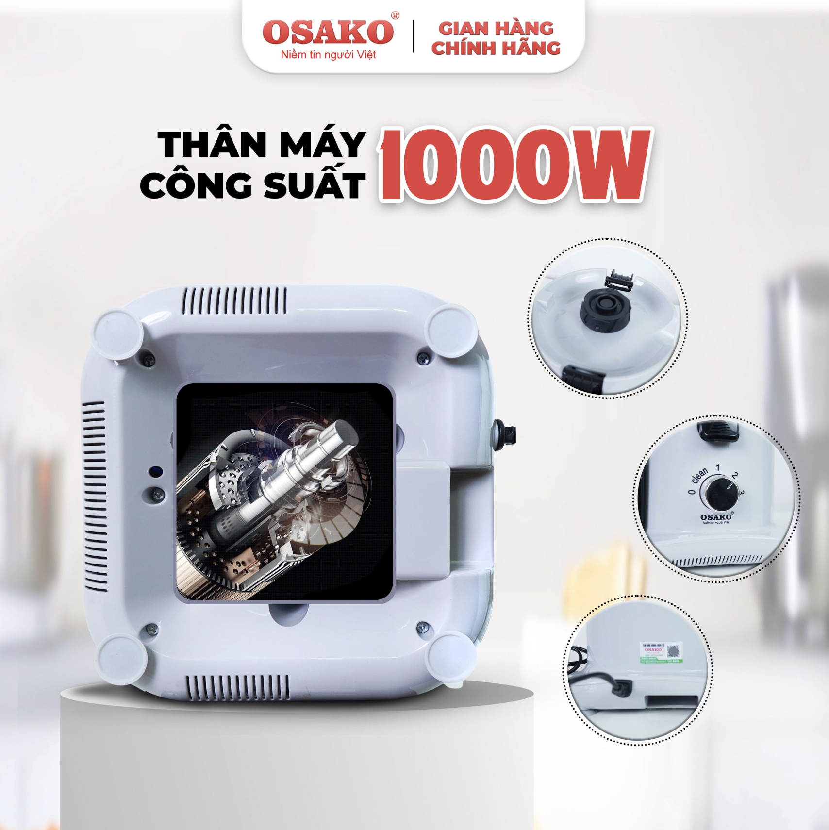 Máy ép trái cây nhanh chuyên nghiệp Osako EP-612