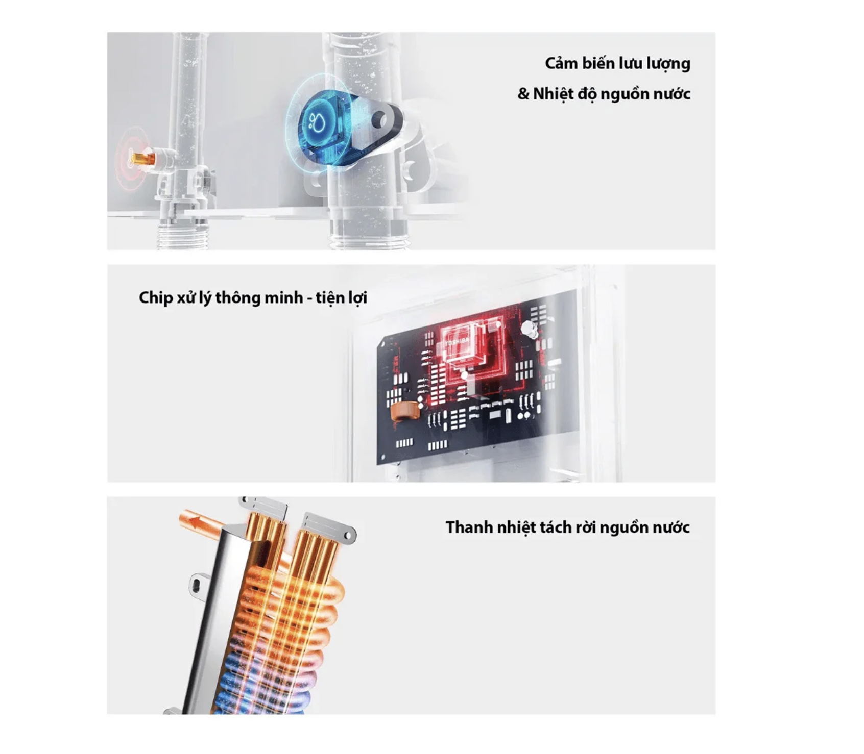 Máy nước nóng trực tiếp Toshiba TWH-45MCPVN(S)-WB