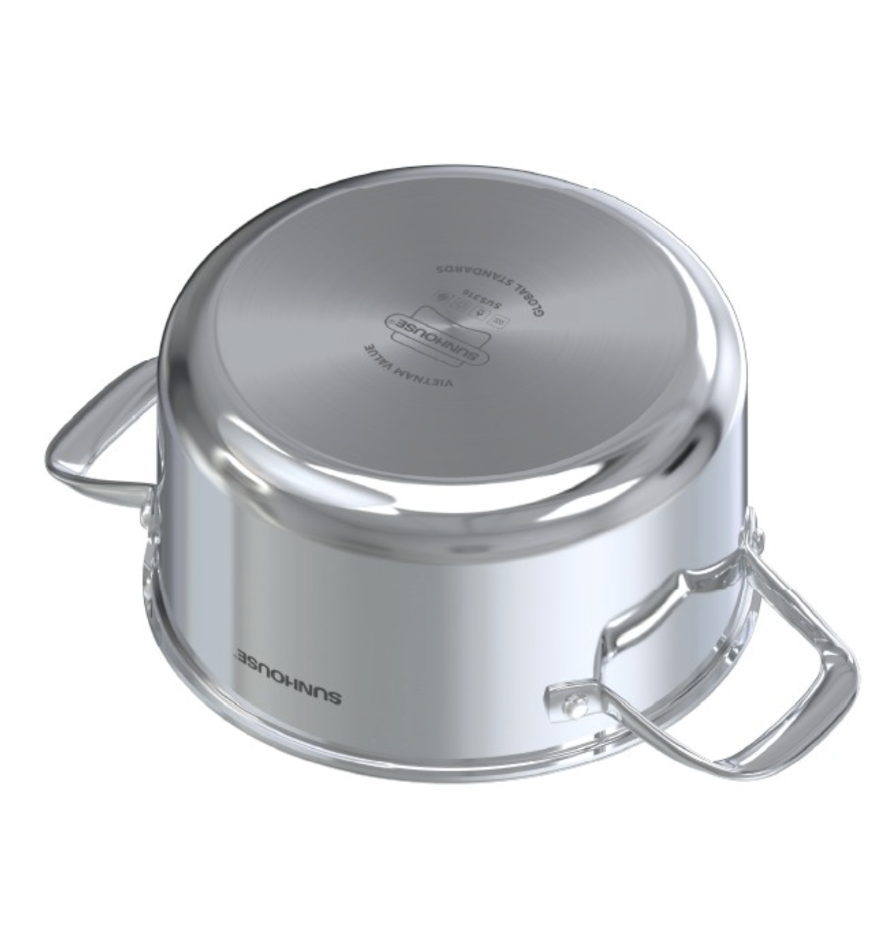 Bộ nồi inox Sunhouse Healthy SHG826
