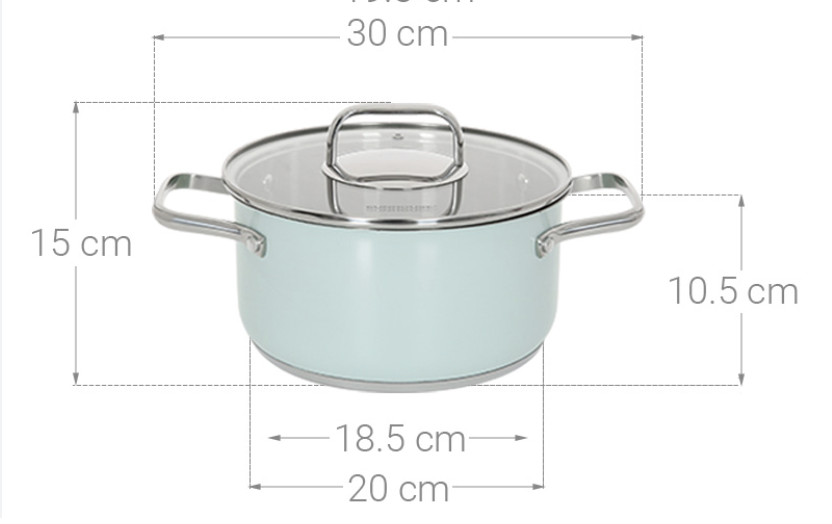 Bộ nồi chảo inox 304 Sunhouse SHG608