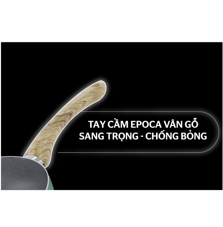 Chảo nhôm chống dính vân đá Sunhouse Clover CL28