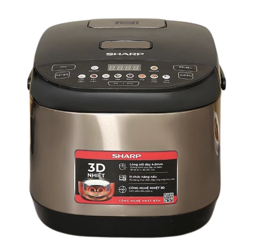 Nồi Cơm Điện Tử Sharp KS-TH18E2O-RS 1.8 Lít