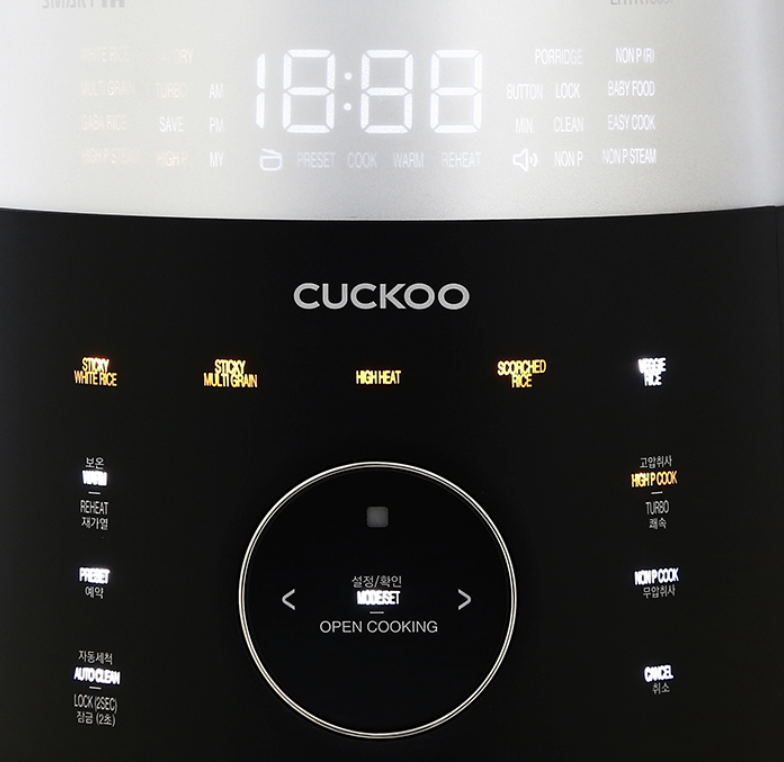 Nồi Cơm Điện Cao Tần Áp Suất Kép Cuckoo CRP-LHTR0609F/BKSI
