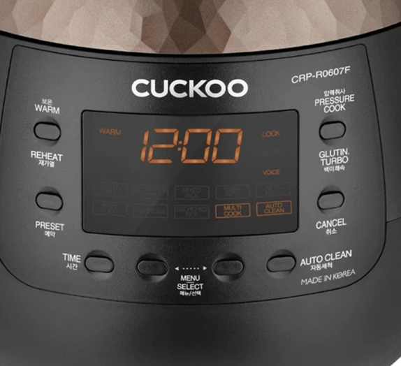 Nồi cơm điện tử áp suất Cuckoo CRP-R0612F/BKSBCRVNCV