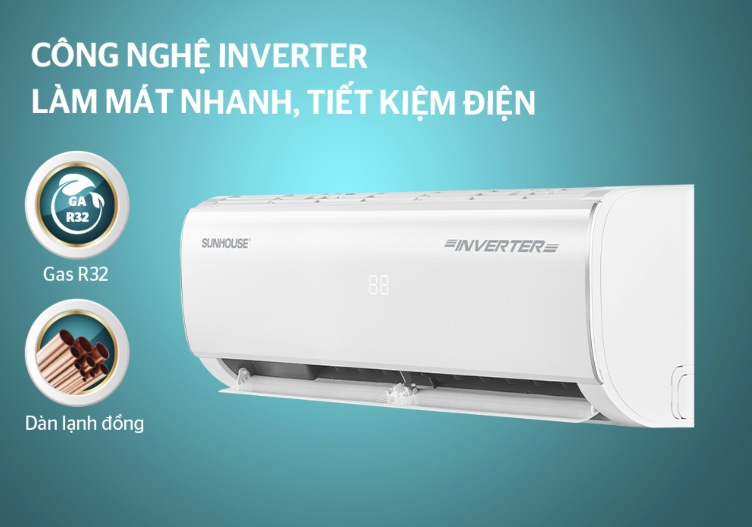 Điều hòa không khí một chiều Inverter Sunhouse SHR-AW24IC610
