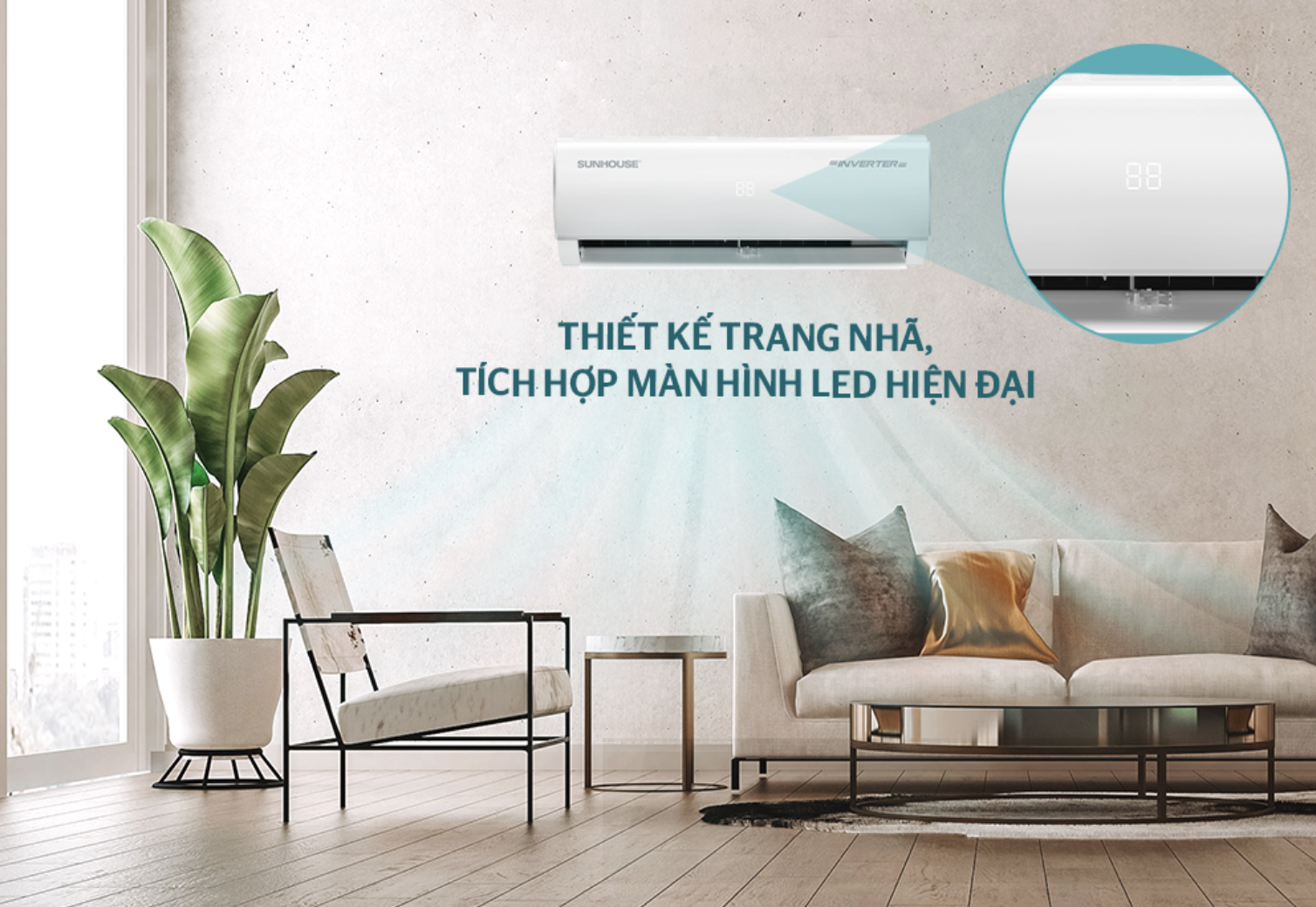 Điều hòa không khí một chiều Inverter Sunhouse SHR-AW24IC610