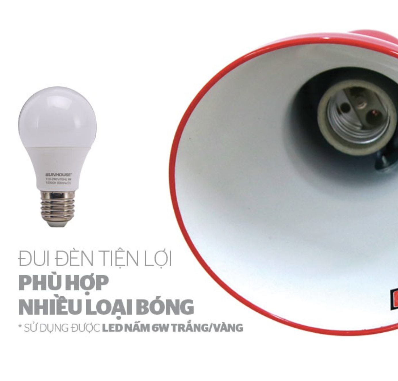 Đèn bàn Sunhouse SHE-18LED-A6