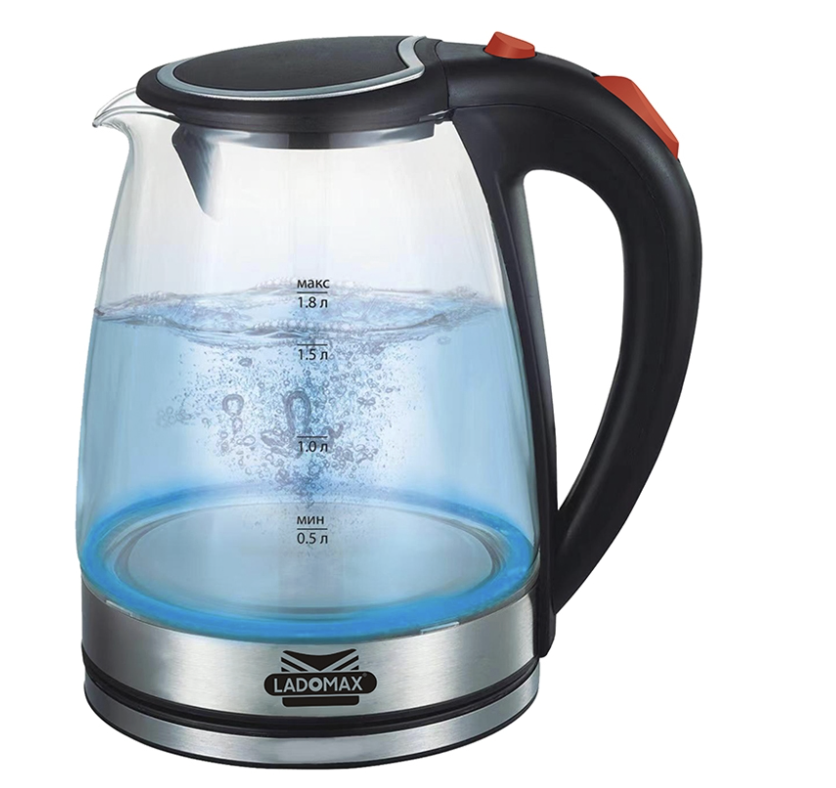 Bình đun siêu tốc thuỷ tinh Ladomax HA-880