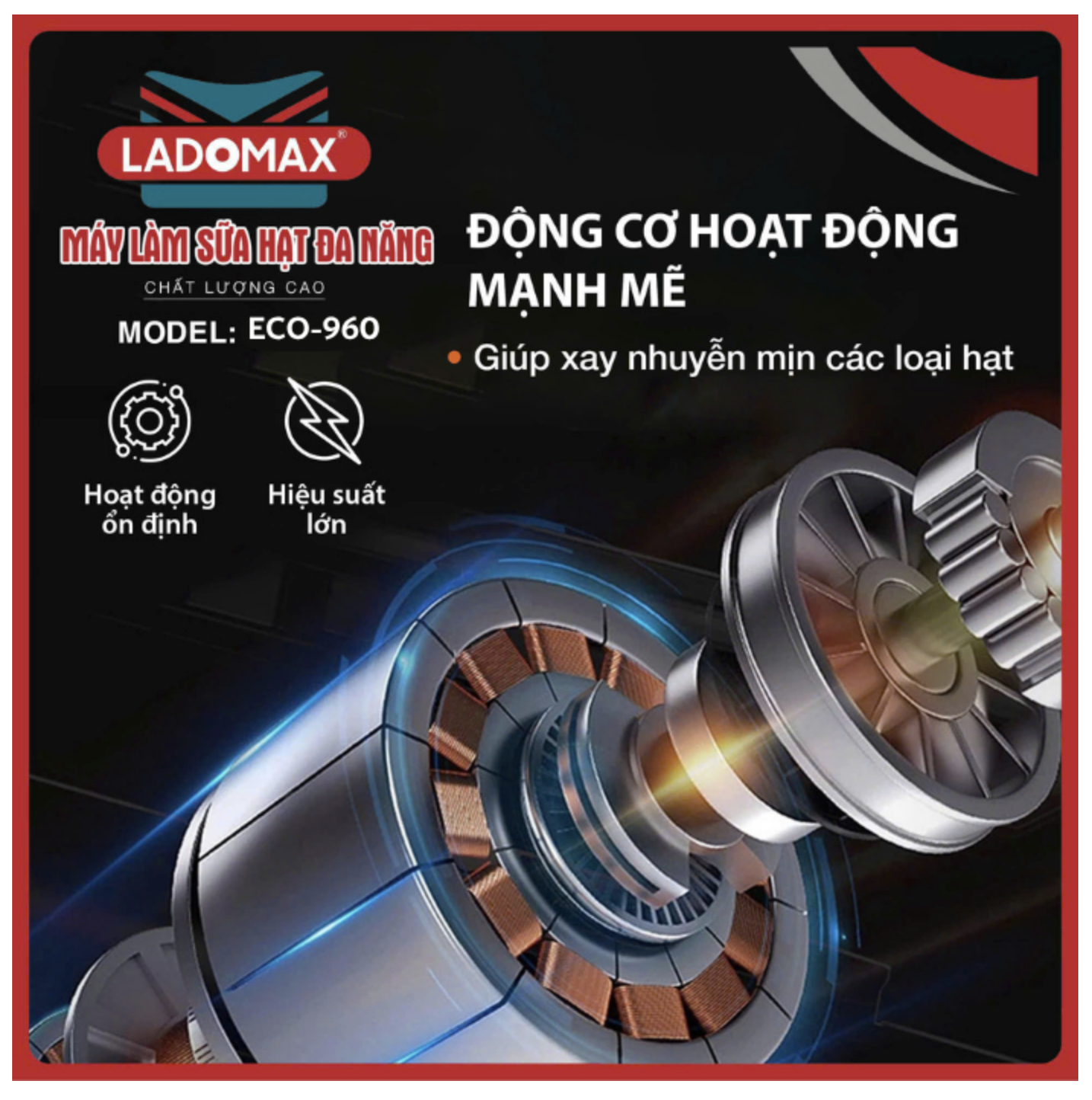 Máy làm sữa hạt Ladomax HA-960