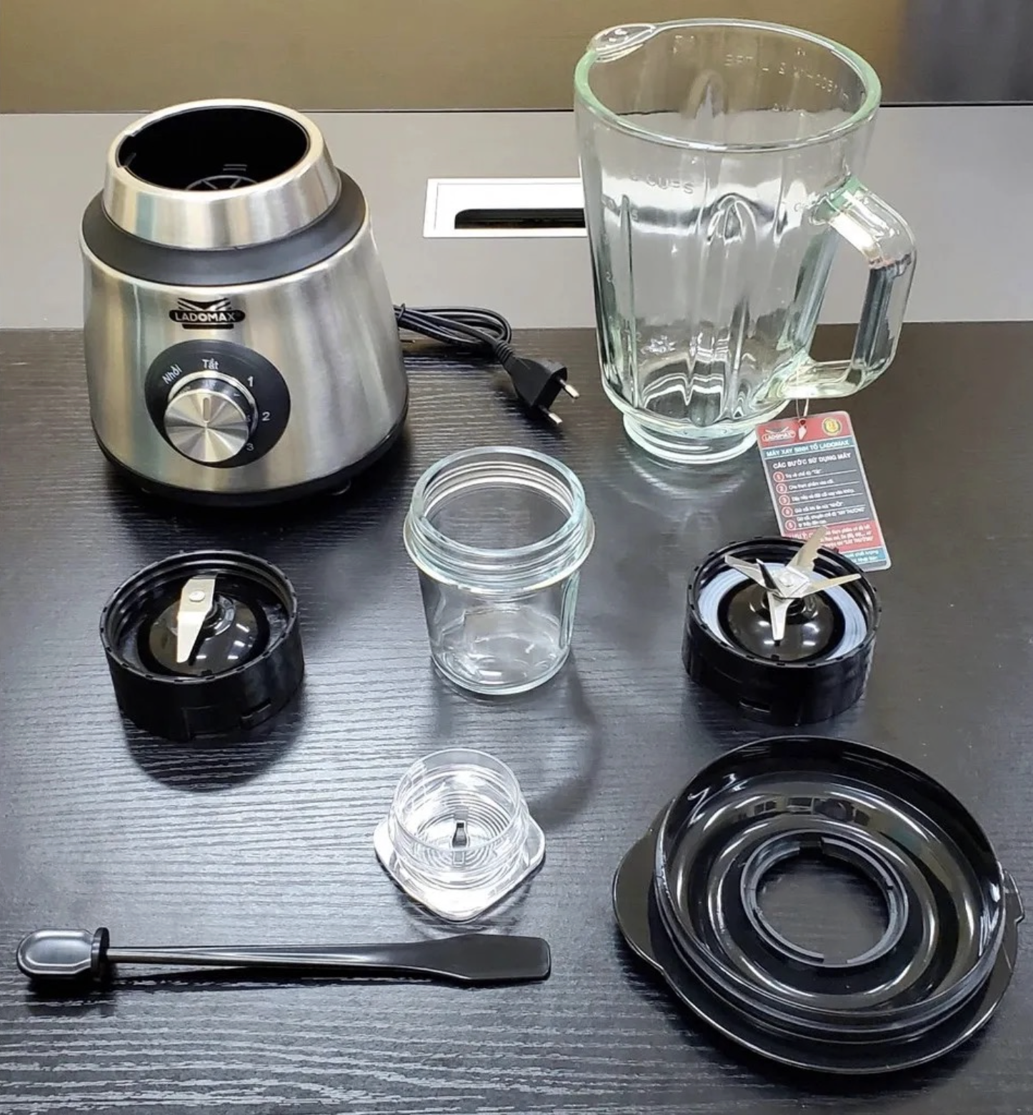 Máy xay sinh tố Ladomax HA-9168-2 đa năng 2 cối
