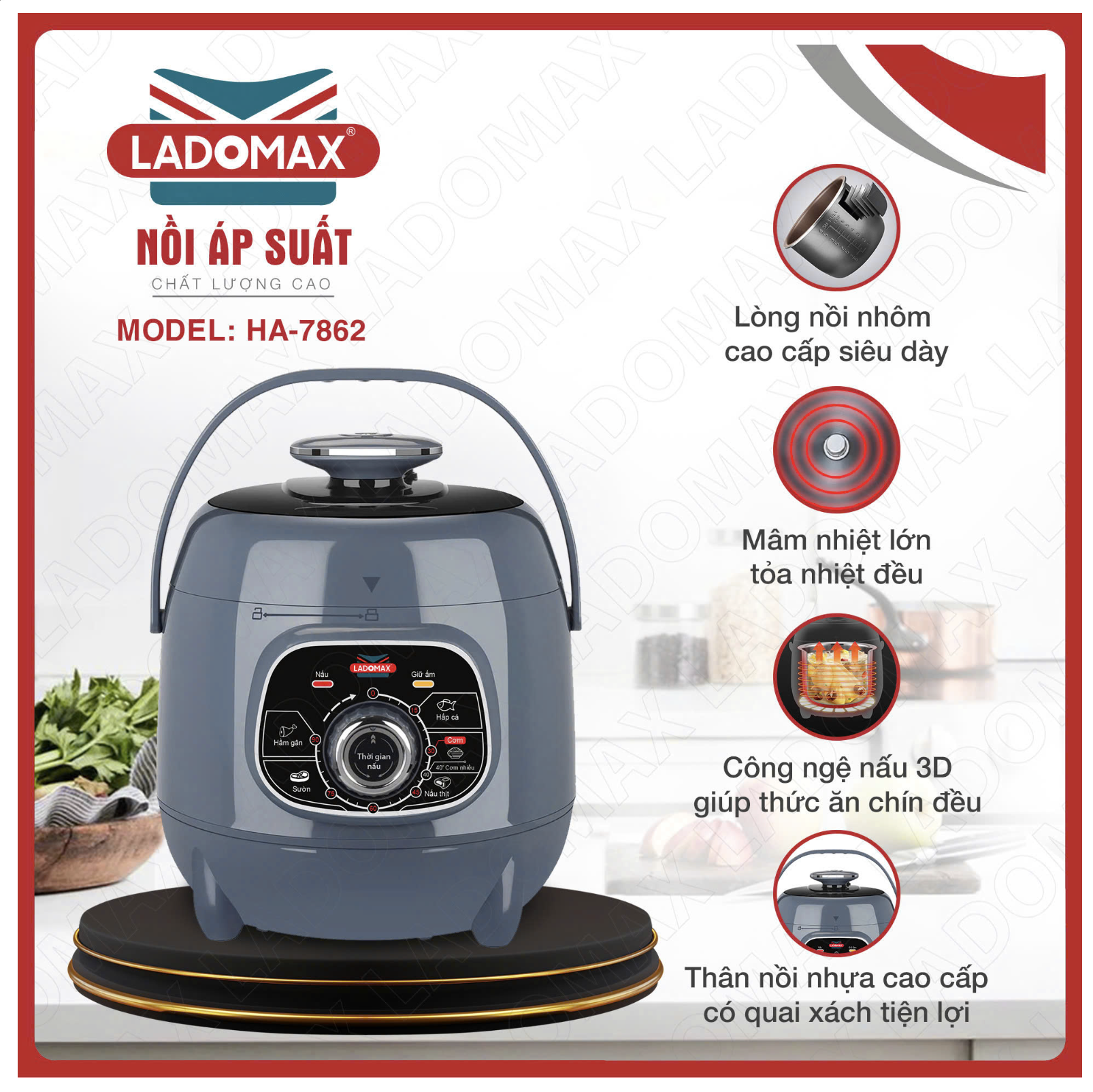 Nồi áp suất Ladomax HA-7862