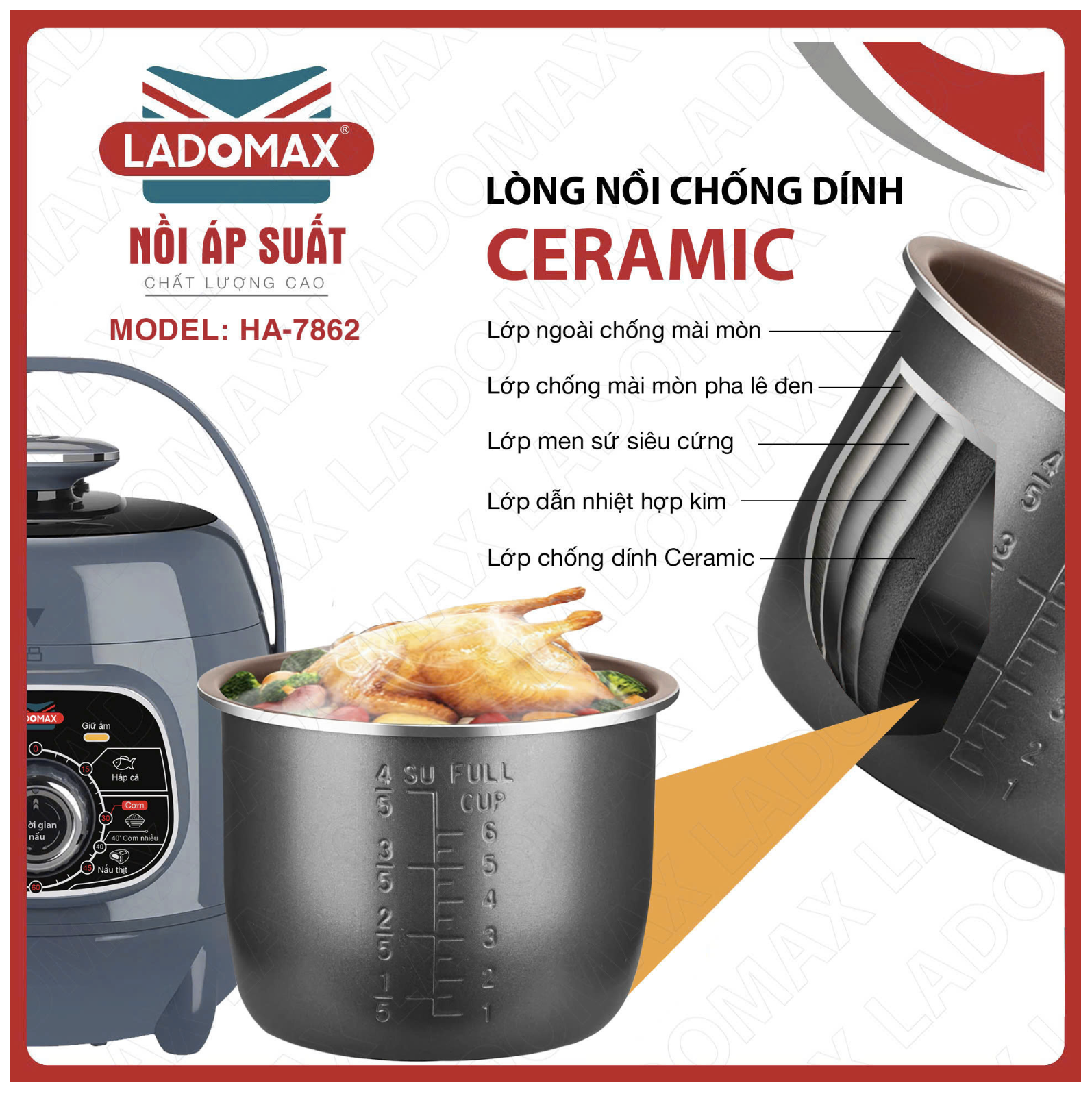 Nồi áp suất Ladomax HA-7862