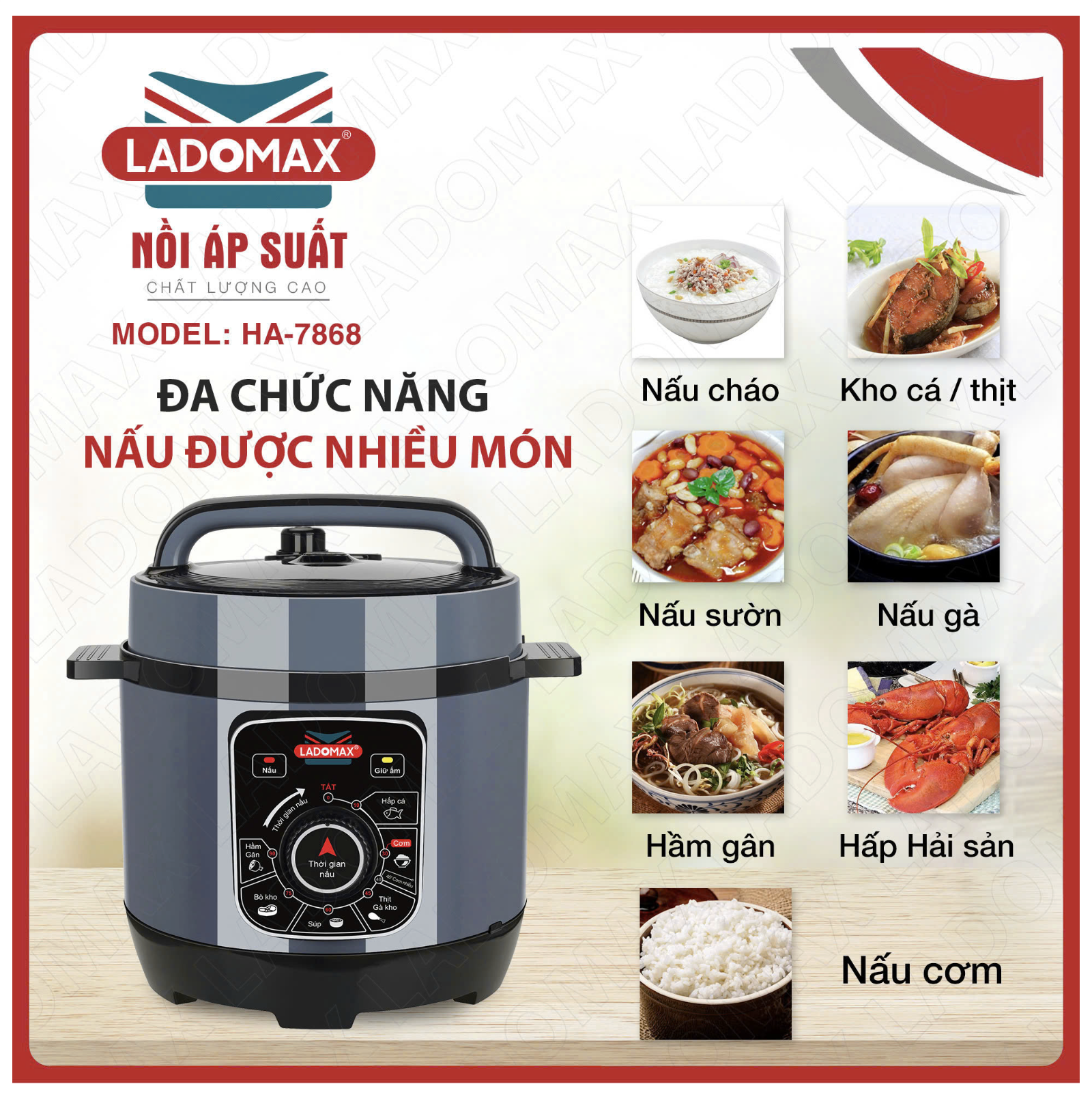 Nồi áp suất Ladomax HA-7868