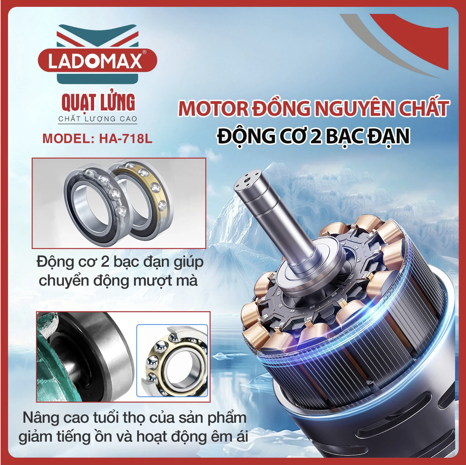 Quạt lửng Ladomax HA-718L