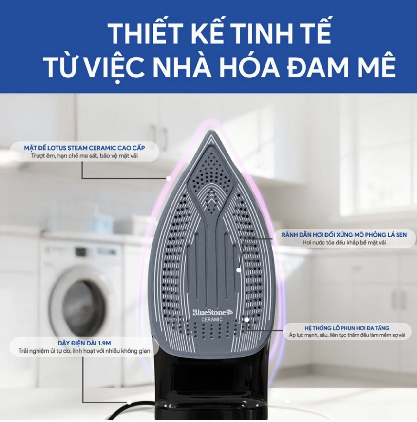 Bàn ủi hơi nước BlueStone SIB-3833
