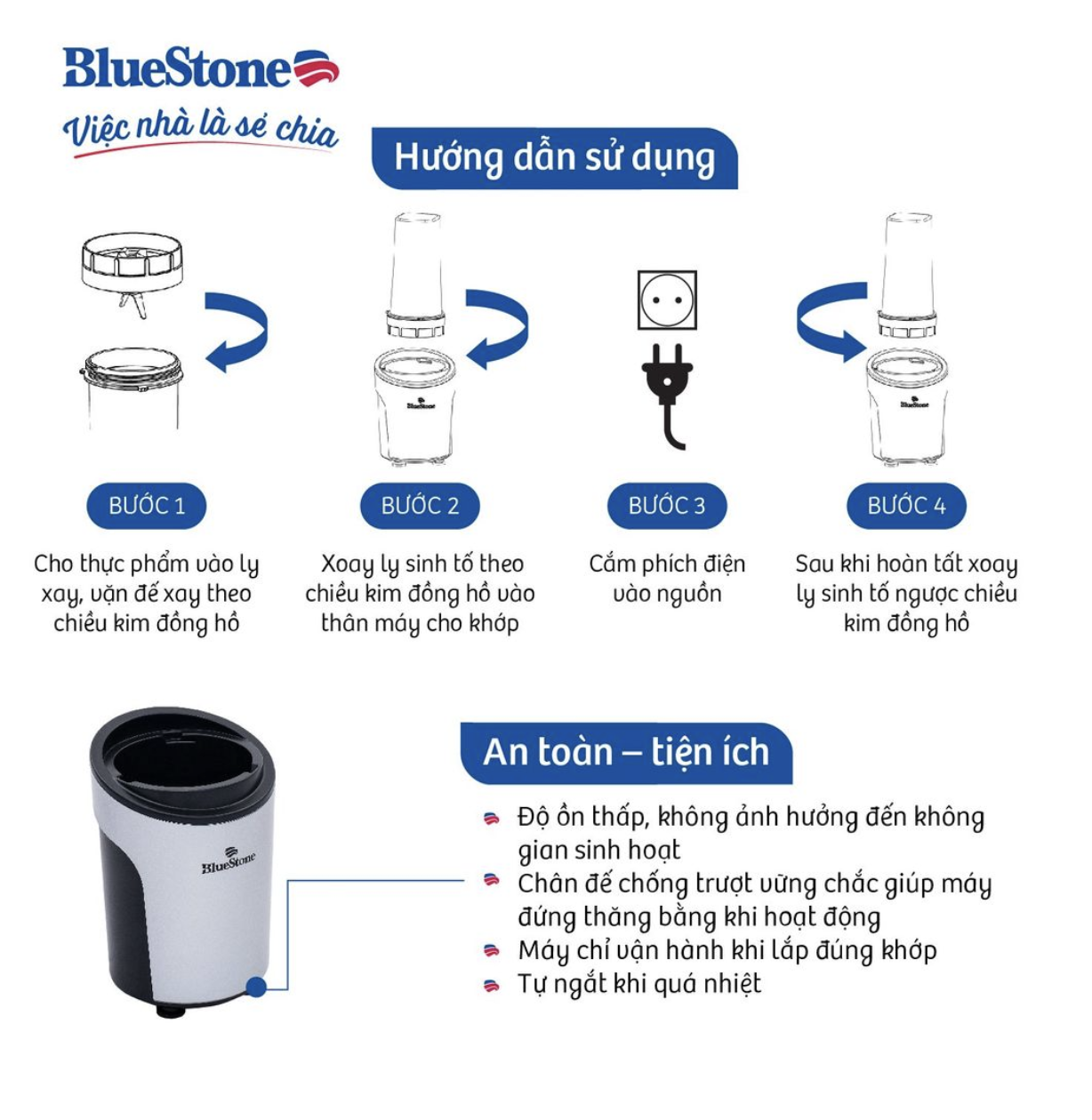 Máy xay sinh tố BlueStone BLB-5310